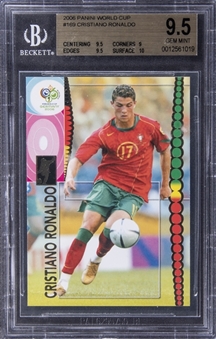 2006 Panini World Cup #169 Cristiano Ronaldo - BGS GEM MINT 9.5